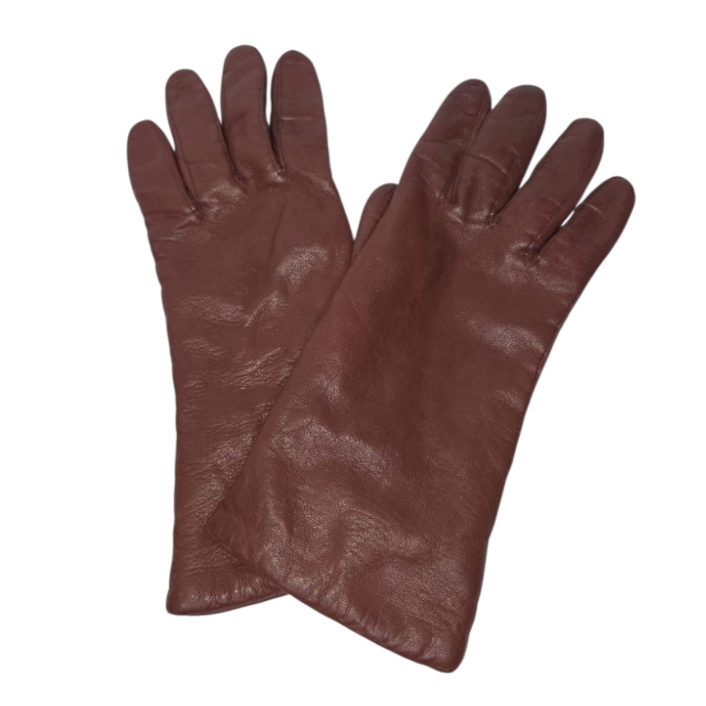Vintage Italian Leather Women's 7 Gloves Made For The Hecht Co Washington DC